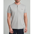Product NAVY&GREEN V-NECK T-SHIRT WITH BUTTONS thumbnail image