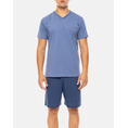 Product PINK LABEL PYJAMA V NAVY MOSS thumbnail image