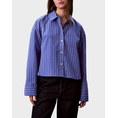 Product CALVIN KLEIN JEANS YD STRIPE BOXY CROPPED SHIRT thumbnail image