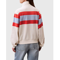 Product CALVIN KLEIN RUGBY JERSEY 1/4 ZIP STRIPE TOP thumbnail image