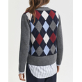Product GANT ΖΑΚΕΤΑ ΠΛΕΚΤΗ ARGYLE V-NECK CARDIGAN thumbnail image