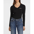 Product GUESS JEANS GJ LS VN SLIM MINI AMERICA TEE WOMEN'S T-SHIRT thumbnail image