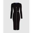 Product KARL LAGERFELD JEANS KLJ ZIP MIDI KNIT DRESS thumbnail image