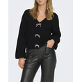 Product ONLY ONLDONNA LS BOW V-NECK KNT thumbnail image