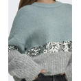 Product ONLY ONLMAINE LIFE LS SEQUIN BLOCK O-NECK KNT thumbnail image