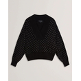 Product TED BAKER ALIISEE V Neck Hot Fix Jumper thumbnail image