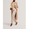 Product TED BAKER MINDEE Double Faced Wool Long Sculpted Wrap Coat thumbnail image