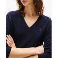 Product TOMMY HILFIGER CO JERSEY STITCH V-NK SWEATER thumbnail image