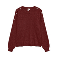 Product VERO MODA VMJOYA LS O-NECK BUTTON PULLOVER BTQ thumbnail image