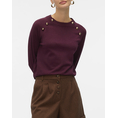 Product VERO MODA VMHAPPY LS O-NECK BUTTON PULLOVER BOO thumbnail image
