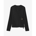 Product VERO MODA VMLOUISA LS V-NECK WRAP TOP JRS GA thumbnail image