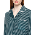 Product PINK LABEL PYJAMA BUTTONED GREEN FOREST STRIPES thumbnail image