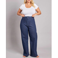 Product PARABITA Παντελόνι Τζιν wide leg blue με ραφές thumbnail image