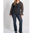 Product PARABITA Μπλούζα chiffon plumetti με βολάν thumbnail image