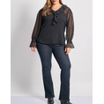 Product PARABITA Μπλούζα chiffon plumetti με βολάν thumbnail image