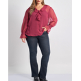 Product PARABITA Μπλούζα chiffon plumetti με βολάν thumbnail image