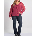 Product PARABITA Μπλούζα chiffon plumetti με βολάν thumbnail image