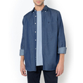 Product THE BOSTONIANS DENIM SHIRT REGULAR FIT Plain DENIM Button-down Regular Fit thumbnail image