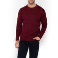 Product THE BOSTONIANS COTTON CABLE KNIT REGULAR CREWNECK thumbnail image