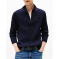 Product TOMMY HILFIGER CLASSIC COTTON CABLE ZIP MOCK thumbnail image