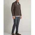 Product NAVY&GREEN KNITTED COTTON JACKET WITH ZIPPER thumbnail image