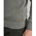 Product NAVY&GREEN KNITTED COTTON JACKET WITH ZIPPER thumbnail image