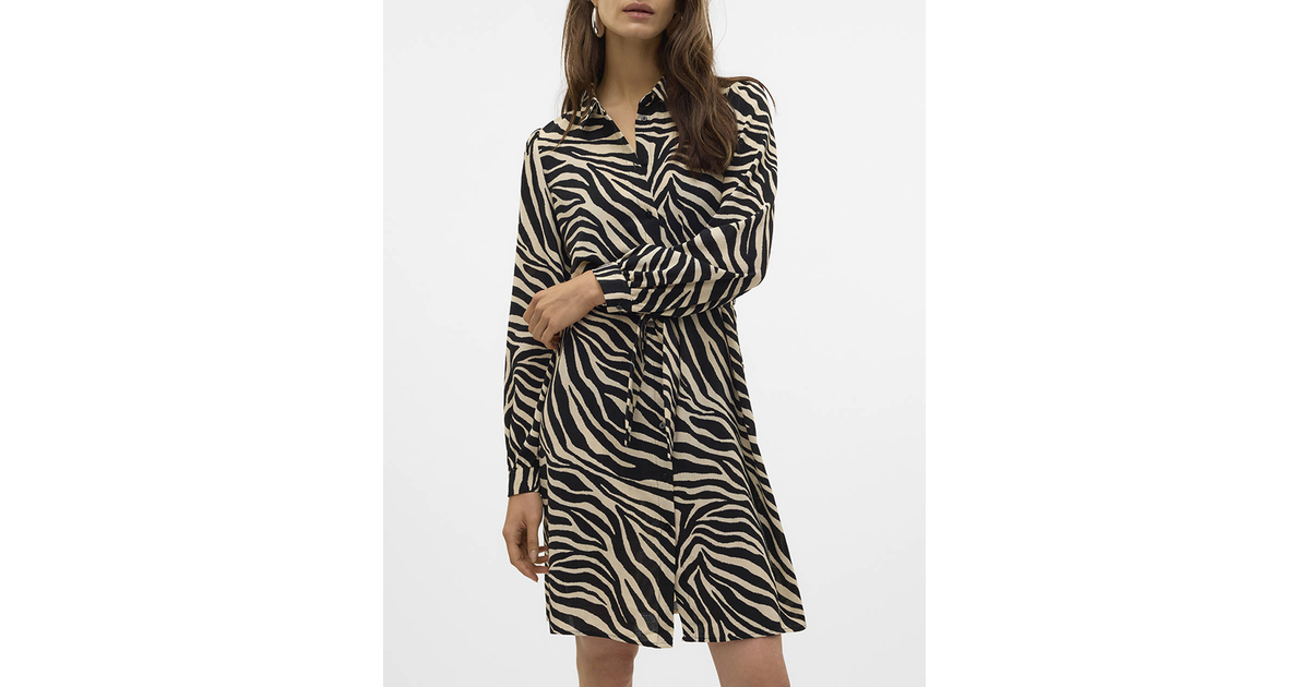VERO MODA VMTEAGAN L/S ABK SHIRT DRESS WVN BTQ GA