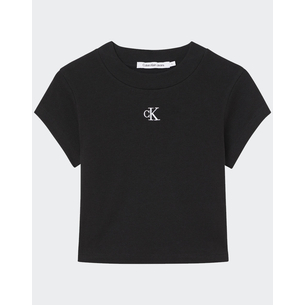 Product CALVIN KLEIN JEANS CK RIB CROPPED SLIM TEE base image