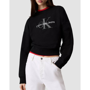 Product CALVIN KLEIN JEANS LS MONOLOGO FRENCH TERRY RLXD CN base image