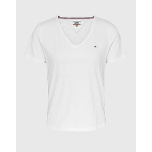 Product TOMMY JEANS TJW SLIM SOFT V NECK TEE base image