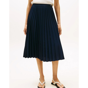 Product TOMMY HILFIGER FLUID PLEATED PULL ON MIDI SKIRT base image