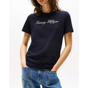 Product TOMMY HILFIGER NOS SCRIPT REGULAR C-NK SS base image