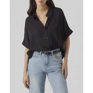 Product VERO MODA VMKATRINE SS OVERSIZED SHIRT WVN GA NOOS base image
