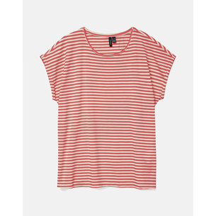 Product VERO MODA VMAVA PLAIN SS TOP STRIPE GA JRS  NOOS base image
