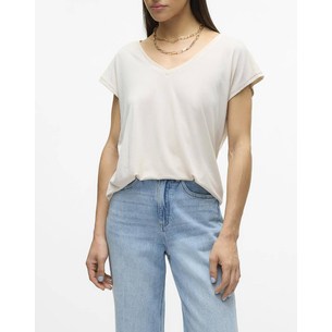 Product VERO MODA VMFILLI SS V-NECK TEE GA NOOS base image
