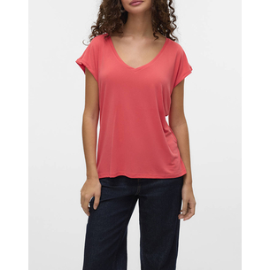 Product VERO MODA VMFILLI SS V-NECK TEE GA NOOS base image