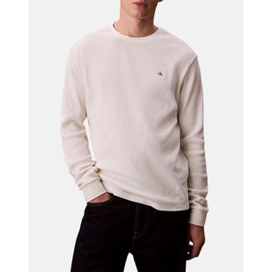 Product CALVIN KLEIN LS WAFFLE BADGE CREWNK TEE base image