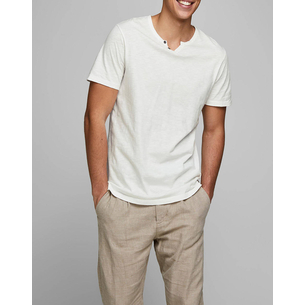 Product JACK&JONES JJESPLIT NECK TEE base image