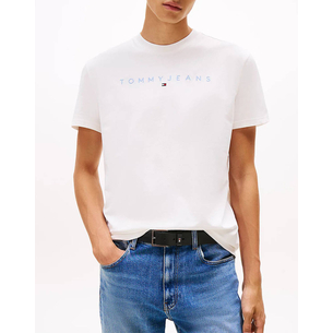 Product TOMMY JEANS TJM REG LINEAR LOGO TEE EXT base image