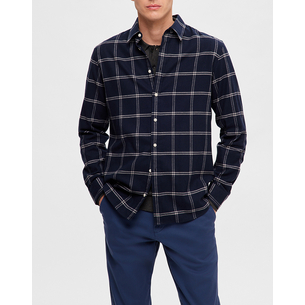 Product SELECTED  SLHSLIMOWEN-BRUSHED SHIRT LS NOOS base image
