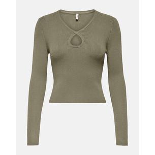 Product ONLY ONLMEDDI LS PEEK A BOO V-NECK CC KNT base image