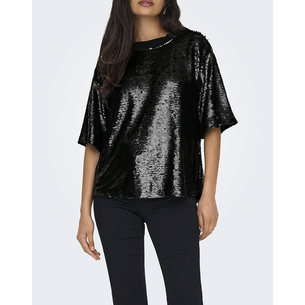 Product ONLY ONLFIONA SS SEQUINS TEE WVN base image