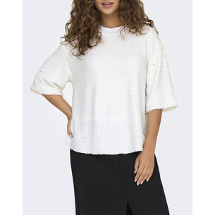 Product ONLY ONLFIONA SS SEQUINS TEE WVN base image