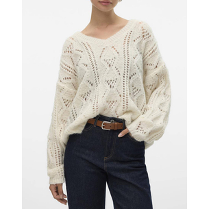 Product VERO MODA VMNEWERINSTRUCTURE LS V-NK PULLOV GA BOO base image