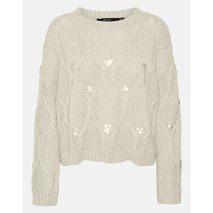 Product VERO MODA VMUNA LS O-NECK PULLOVER GA base image