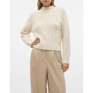 Product VERO MODA VMBAILY LS HIGHNECK PULLOVER GA base image