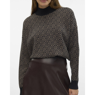 Product VERO MODA VMARIA ART BATWING HIGHNECK PULLOVER REP base image