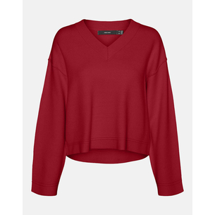 Product VERO MODA VMGOLD PIPING LS V-NECK PULL. GA LCS base image