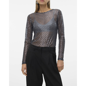 Product VERO MODA VMSAFINA LS O-NECK TOP JRS base image