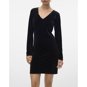 Product VERO MODA VMEFFIE LS SHORT DRESS JRS GA base image